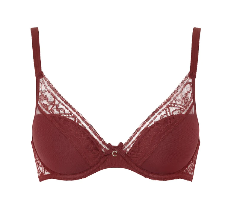 Shop Textured Push Up Bra with Adjustable Straps Online