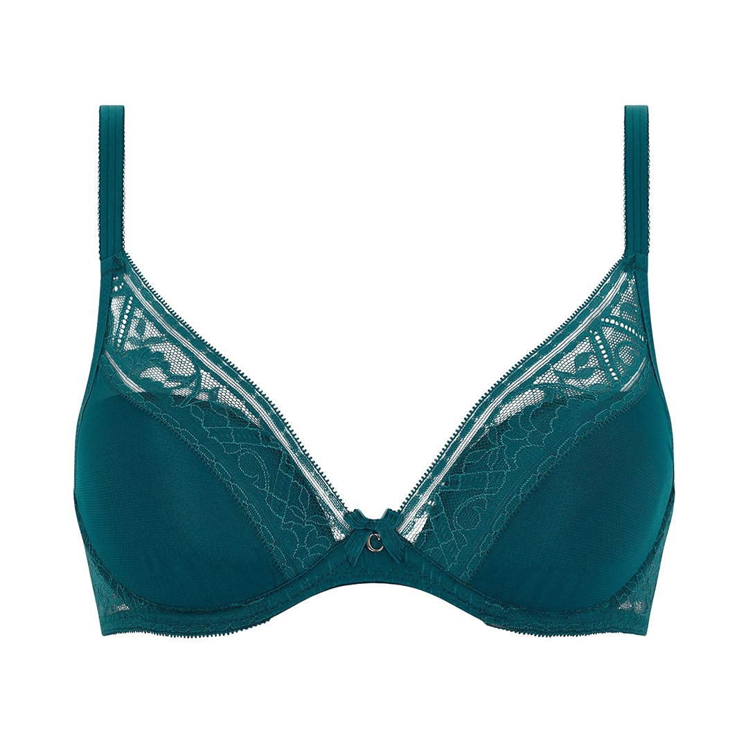 CHANTELLE Alto push up bra Oriental green – Lilli Lingerie