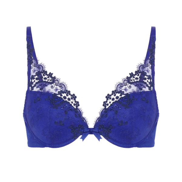 Wish Triangle Push Up Bra - Electric Blue